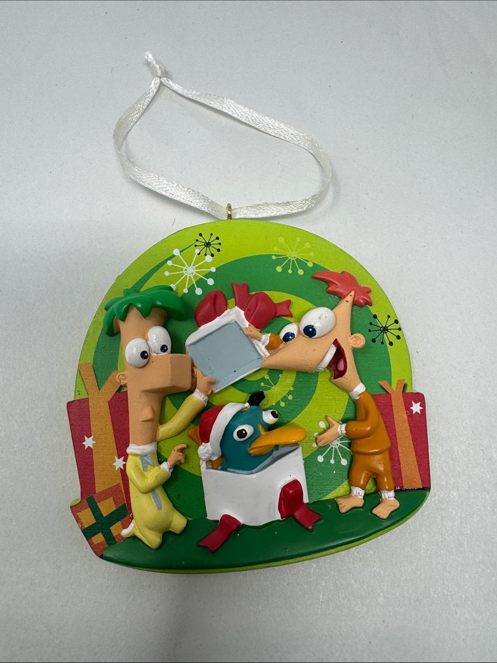 DISNEY PHINEAS & FERB PERRY THE PLATYPUS CHRISTMAS ORNAMENT RARE